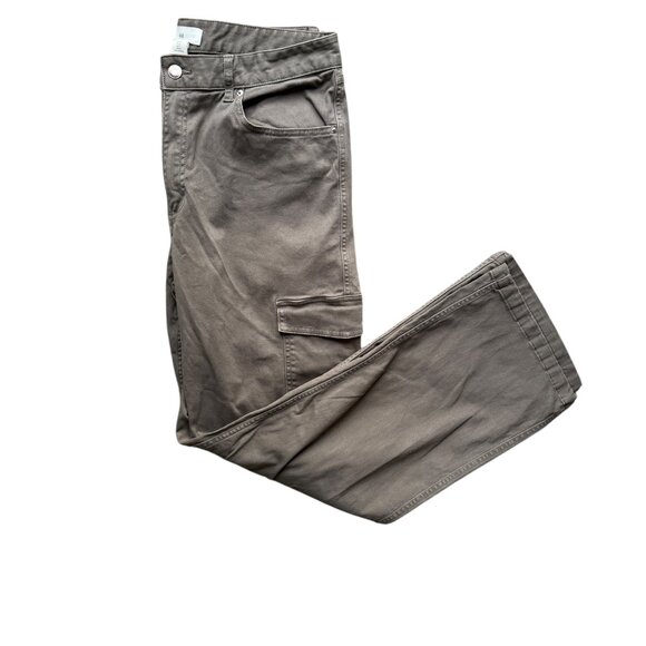 H&M Wide Leg Cargo Jeans - Women’s Size 12 - Picture 2 of 5